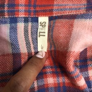 Spell Designs size 6 red flannel